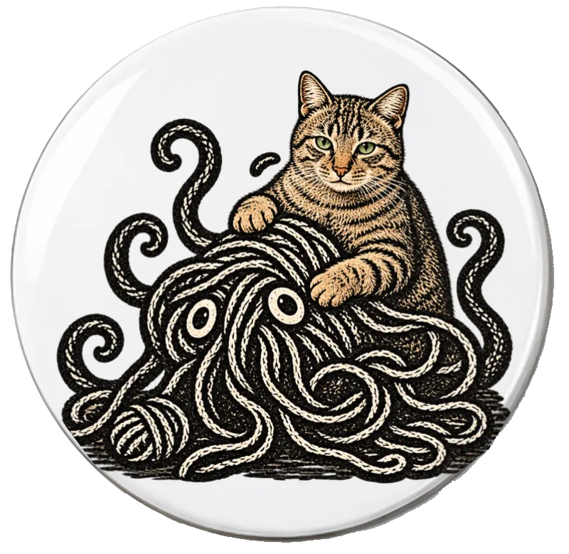 Round Photo Magnet made from the photo