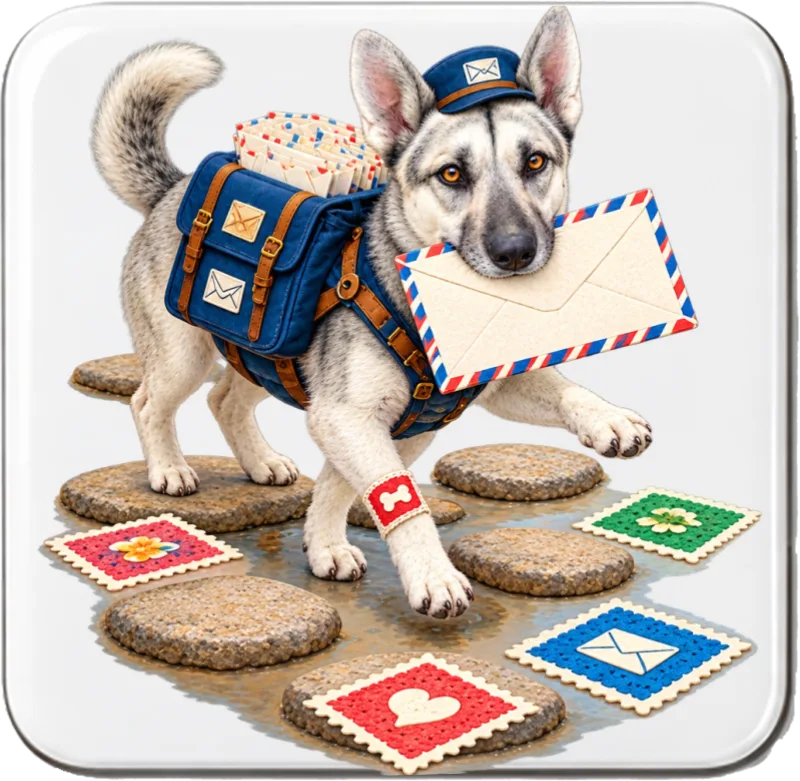 Square Photo Magnet made from the photo