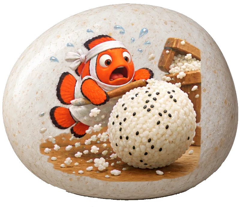 Personalized Photo Pebble on a pebble