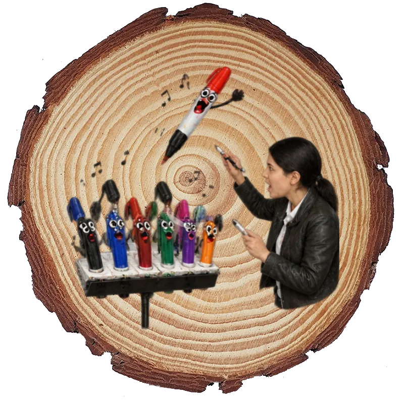 Personalized Wood Slice on a wood