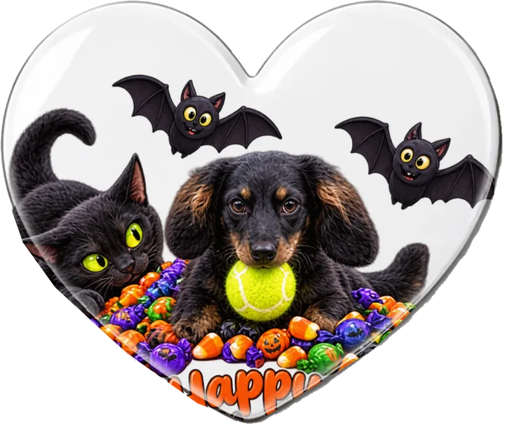 Heart-Shaped Photo Magnet