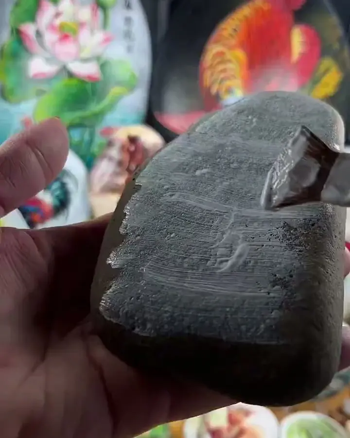 A natural river stone before it is primed