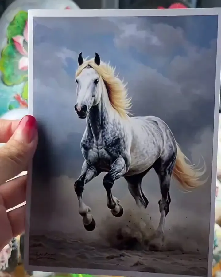 A design printed on photo paper